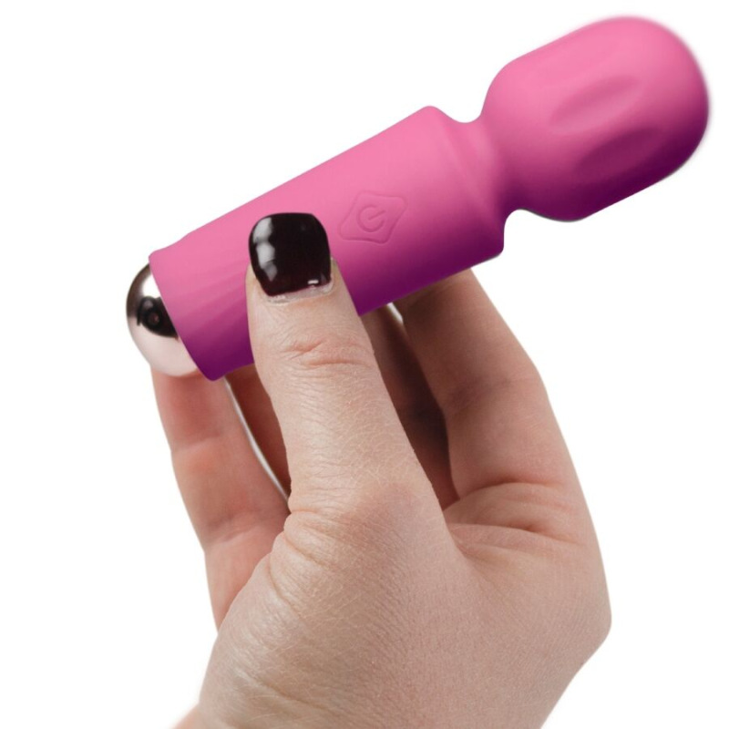 Rocks-off - mini rechargeable wand 16 functions peony pink 2