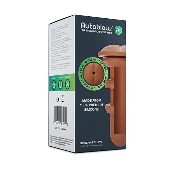 Autoblow - A.I. Silicone Anal Sleeve Brown