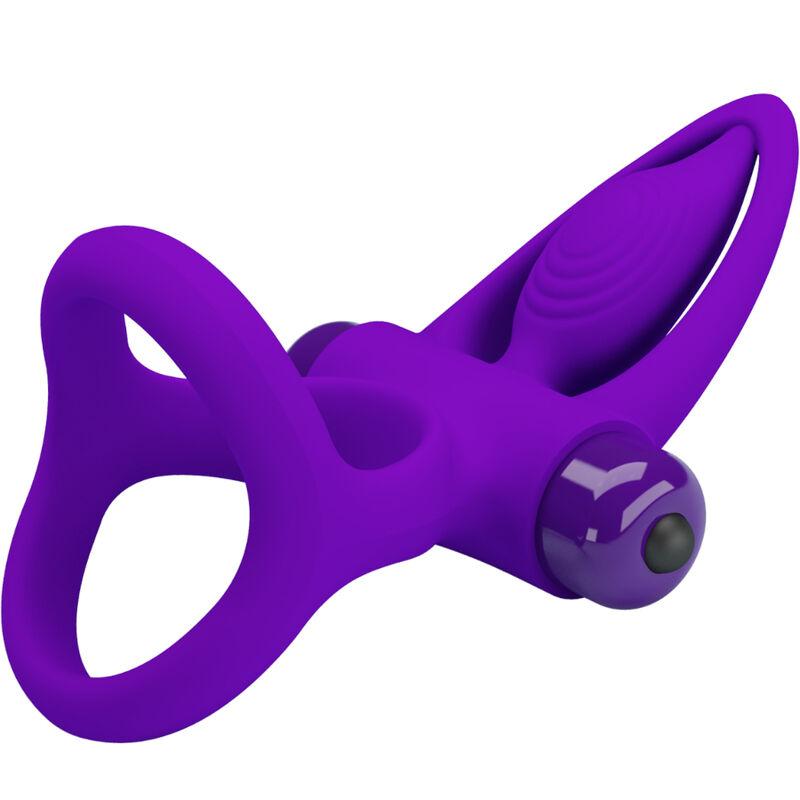 Pretty Love - Vibrator Ring 10 Vibrations Violet Silicone 4
