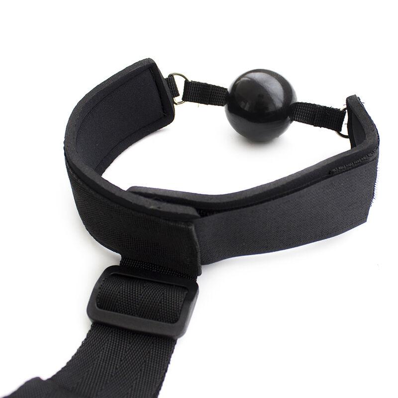 Ohmama Fetish Neoprene Gag With Hand Cuffs 2