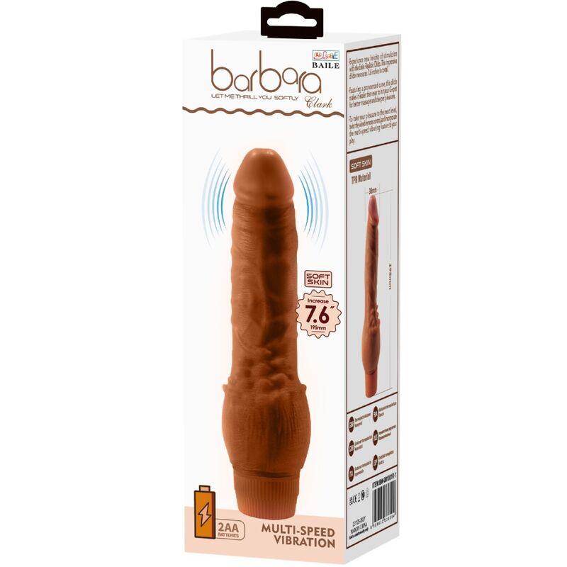 Baile - barbara realistic vibrator 19.5 cm mulatto 5