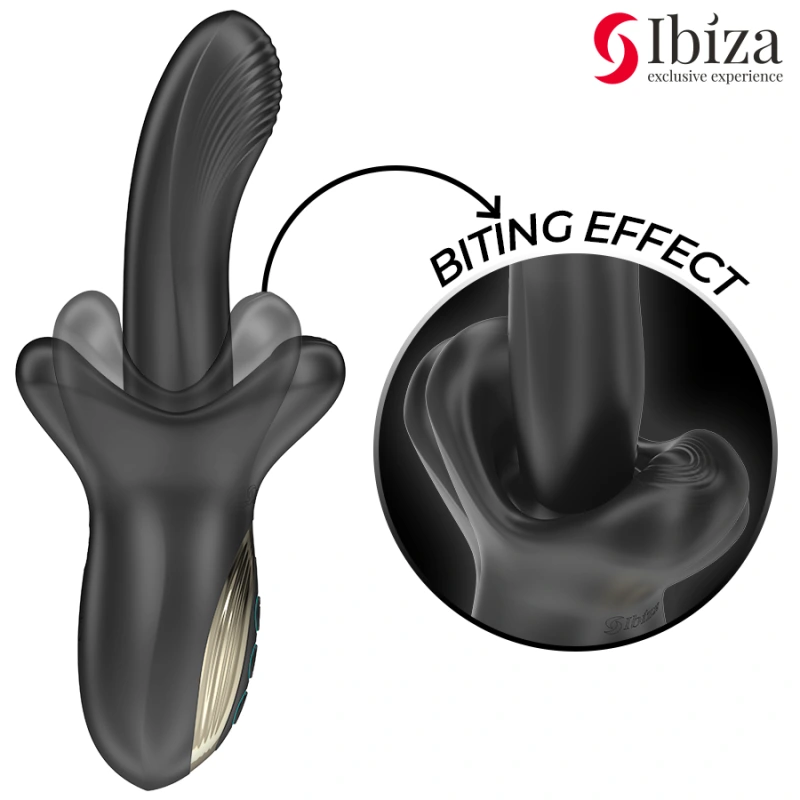Ibiza - powerful vibrator with thrusting and biting effect 2