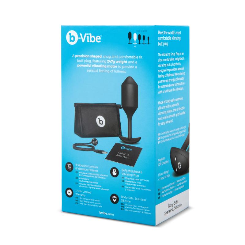 B-Vibe - Vibrating Snug Plug Xl Black 7