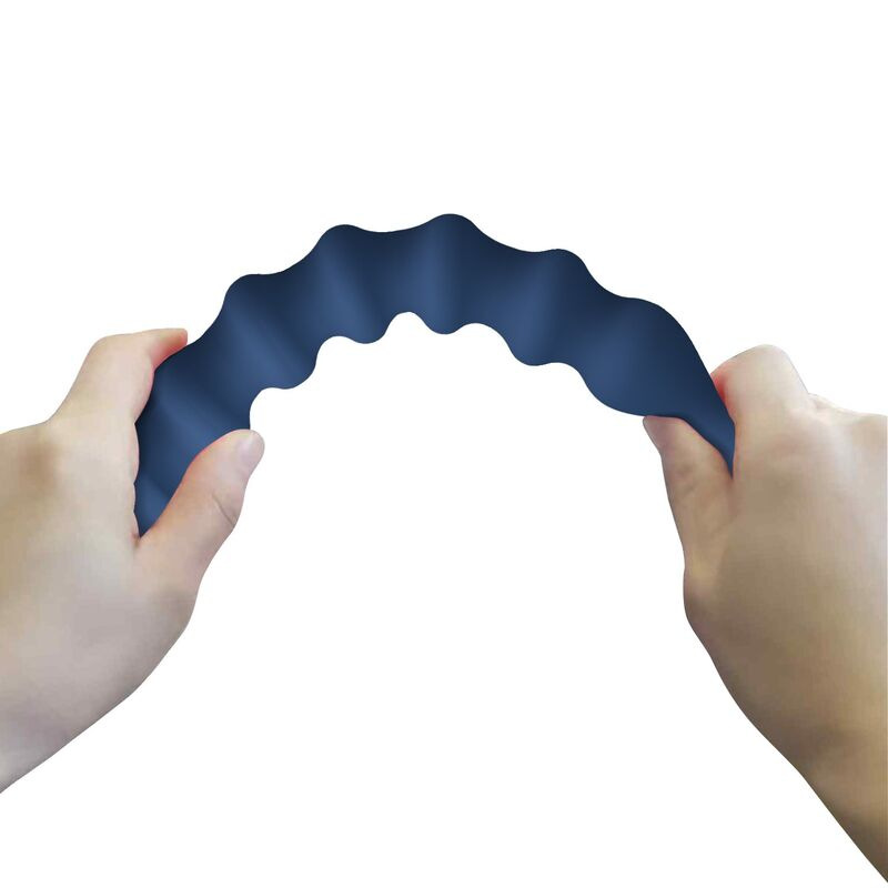 Mr play - blue silicone anal beads & anal plug -Ø- 3,4 cm - 28.5 cm 7