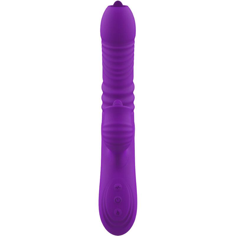 Armony - Fully G Spot Rabbit Vibrator With Stimulating Tongue Violet Heat Effect 5