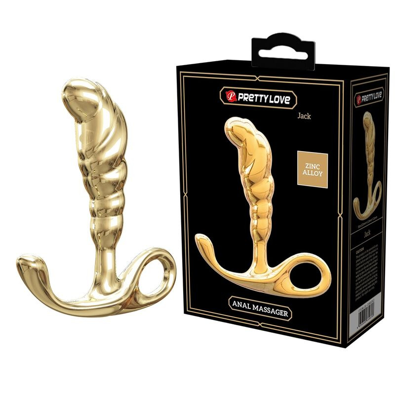 Pretty love - jack zinc alloy prostate massager gold 7