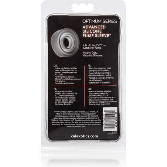 Calexotics - adv silicone pump sleeve black 2