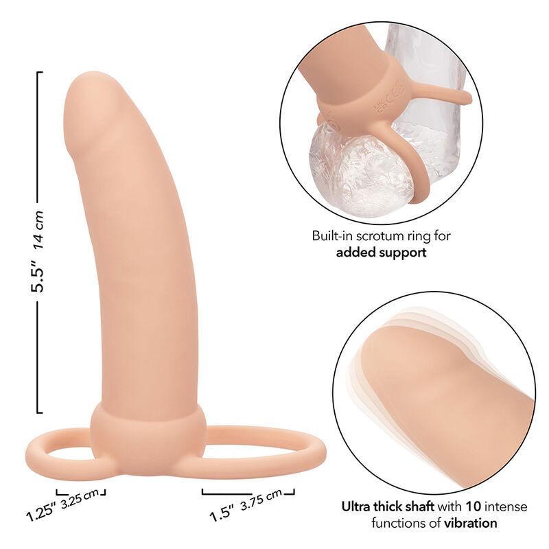 Calexotics - Maxx Thick Dual Penetrator 10 Vibrations Flesh