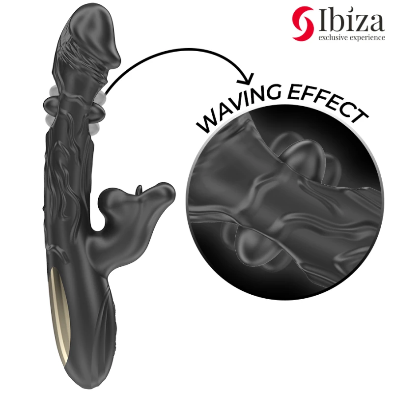Ibiza - vibrator and clitoris stimulator with biting and rotation effect 1