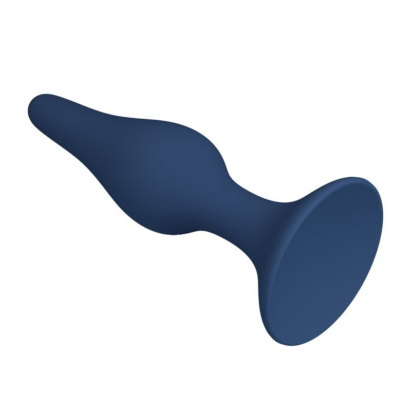 Mr play - tapered silicone anal plug blue xl 5