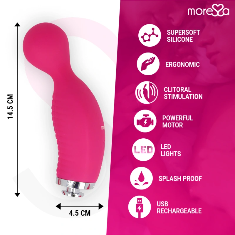 Moressa - kirk duo suction + multi-performance massager premium silicone rechargeable 3