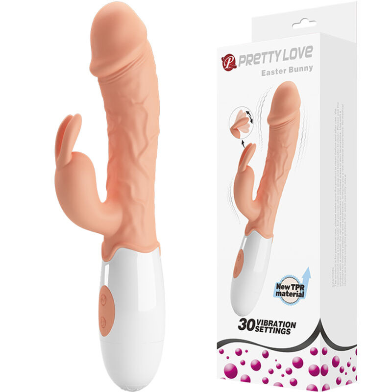 Pretty love - easter bunny vibrator with stimulator