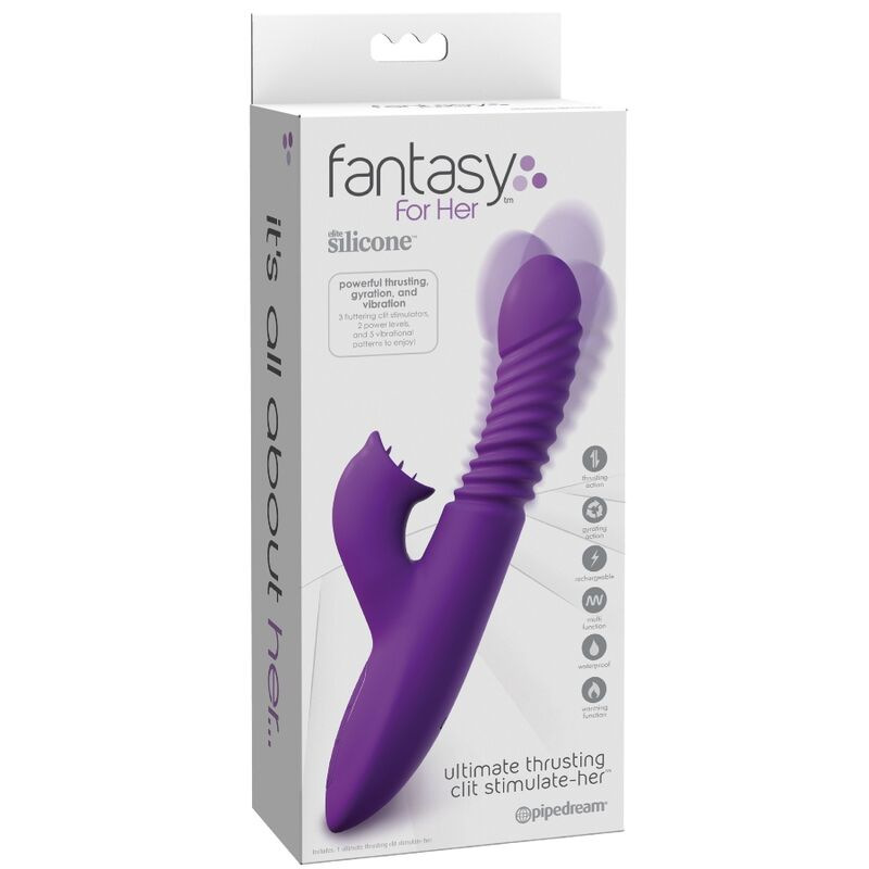 Fantasy for her - clitoris stimulator with heat oscillation and vibration function violet 4