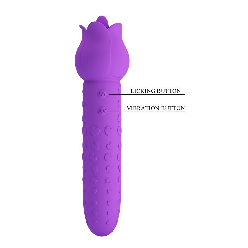 Pretty love - dannell rechargeable oral and clitoral stimulator vibrator purple 10