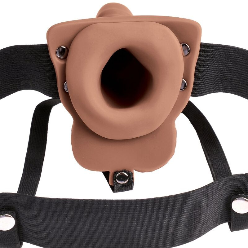 Fetish fantasy series - adjustable harness realistic penis with rechargeable testicles and vibrator 5