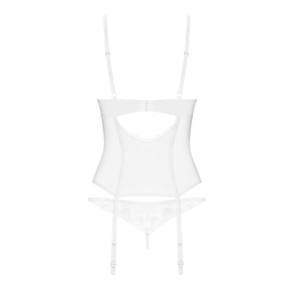 Obsessive - Alissium Corset & Thong White M/L