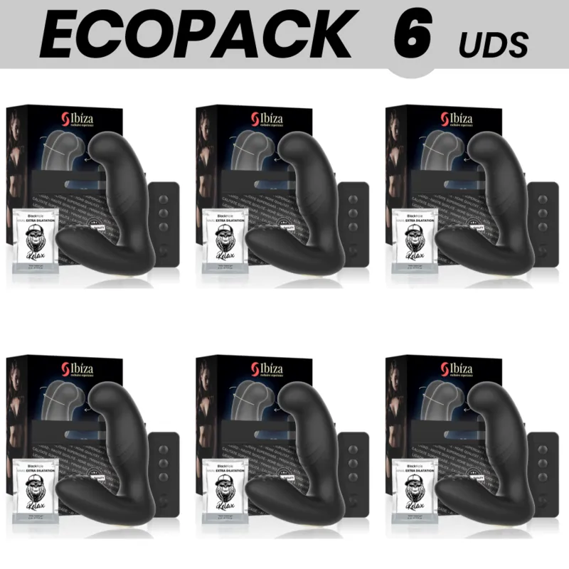 Ecopack6 Units - Ibiza Anal Massager Remote Control 10 X 3.5 Cm