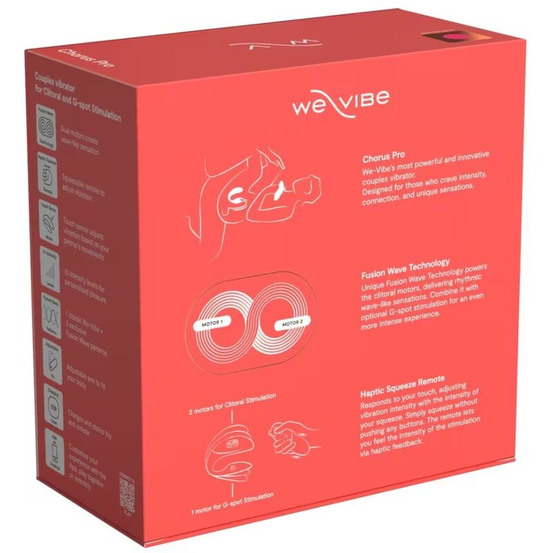 We-vibe - chorus pro premium couples vibrator electric pink 18