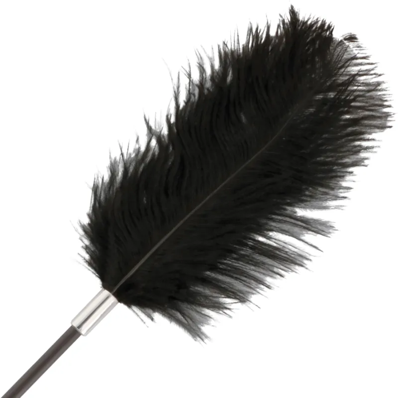 Darkness Feather Crop. Black 56cm 1