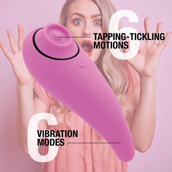 Feelztoys - Femmegasm Tapping & Tickling Vibrator Pink 12