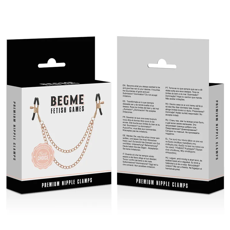 Begme Black Edition Premium Nipple Clamps