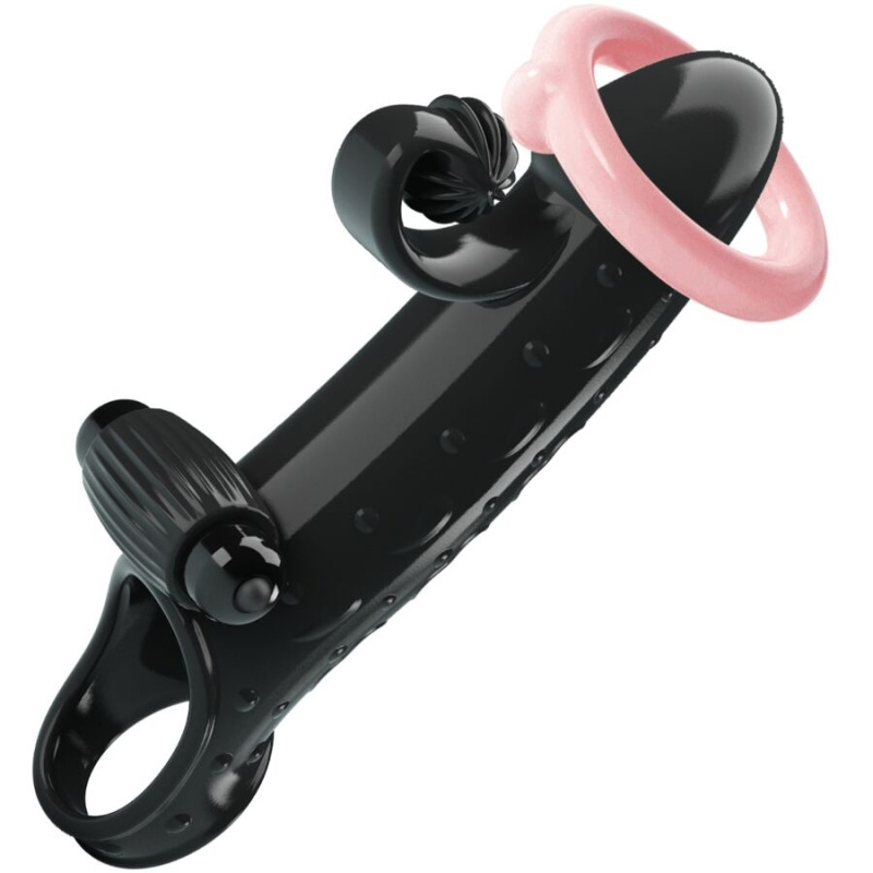 Romance - vibrating penis sleeve black