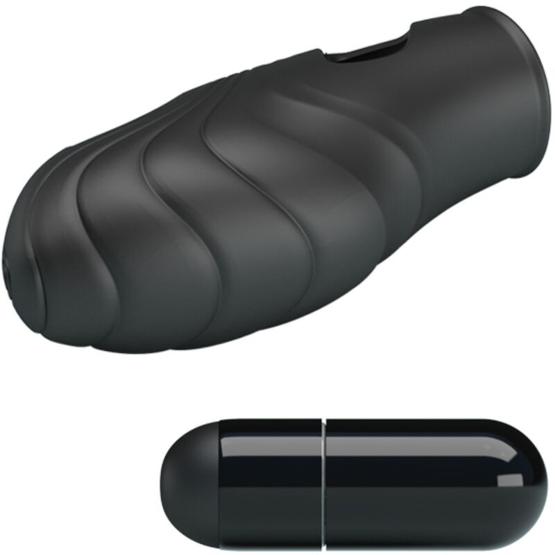 Pretty love - lich silicone finger vibrator black 4