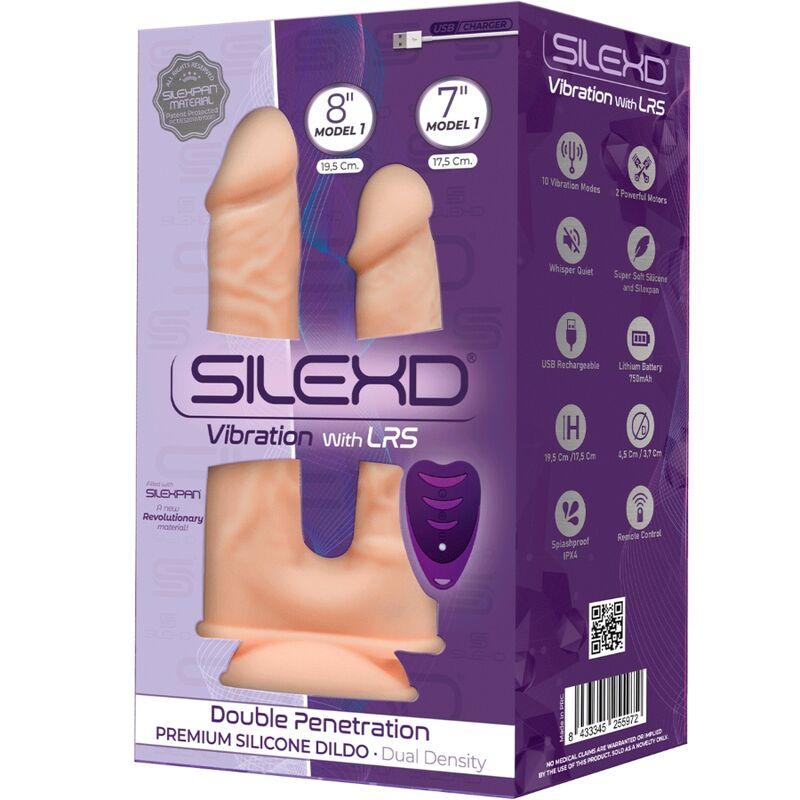 Silexd - Model 1 Realistic Penis Double Penetration Vibrator Premium Silexpan Silicone Rem
