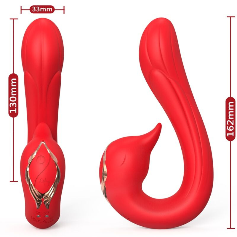Armony - delfin vibrator multiposition & heat effect red 1
