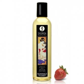 Shunga - Massage Oil Romance (Jahoda-Víno) 250ml Masážny Olej