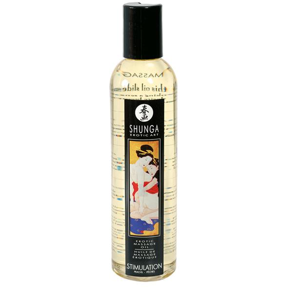 Shunga - Massage Oil Stimulation (Broskyňa) 250ml - Masážny Olej
