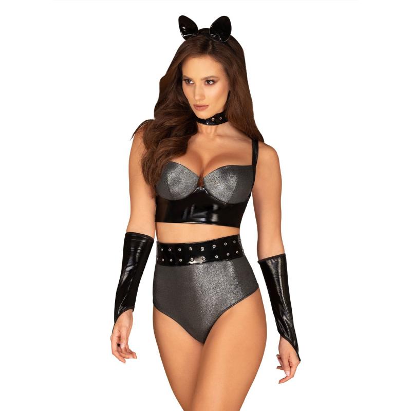 Obsessive - Silveria Set Silver L/Xl 2