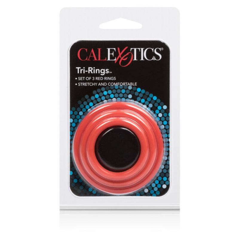 Calexotics - tri-rings set red 3