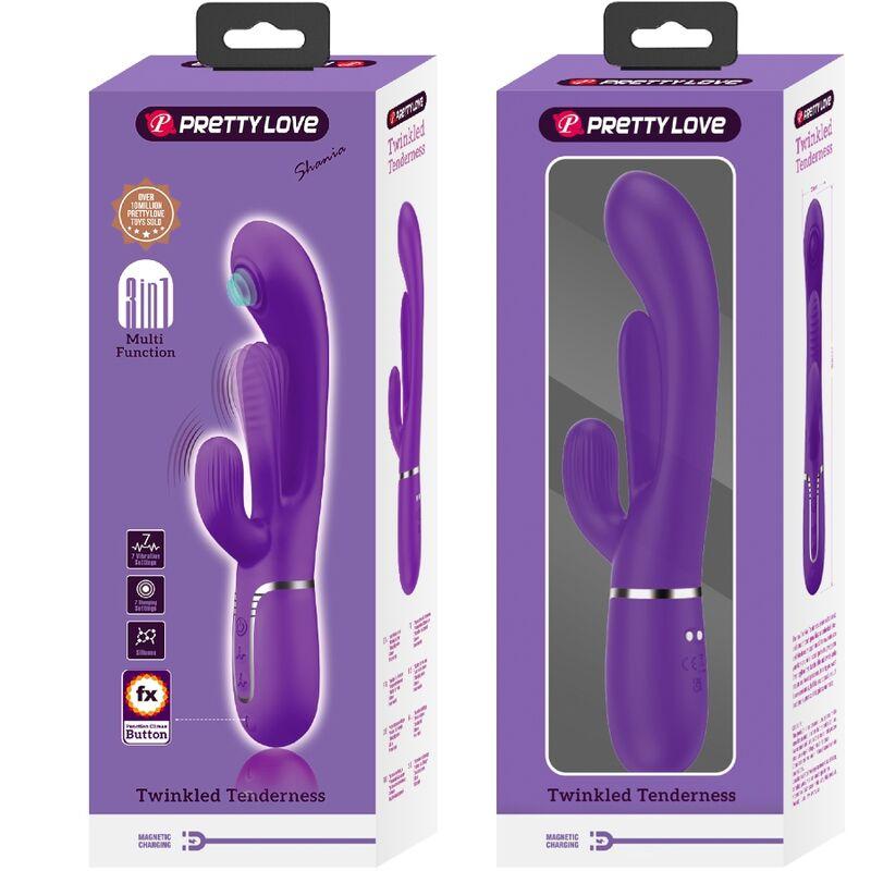 Pretty love - shania triple rabbit vibrator multifunction purple 10