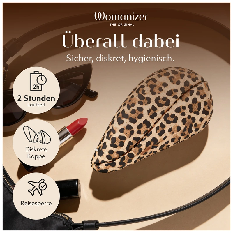 Womanizer - liberty 2 clitoral stimulator leopard print 15