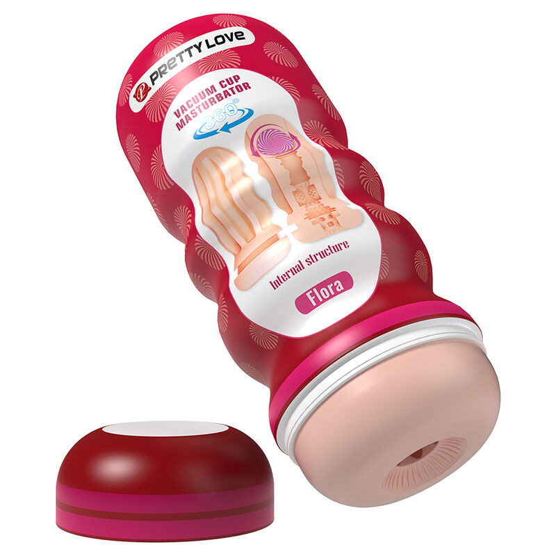 Pretty love - flora vagina masturbator with suction cup and internal textures 1