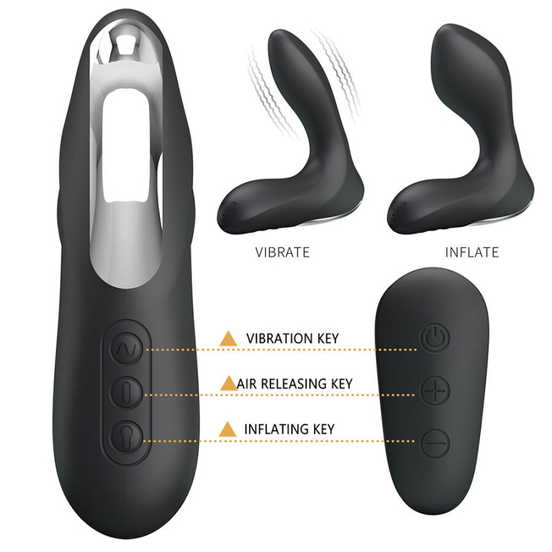 Mr play - prostate massager with vibration remote control 4