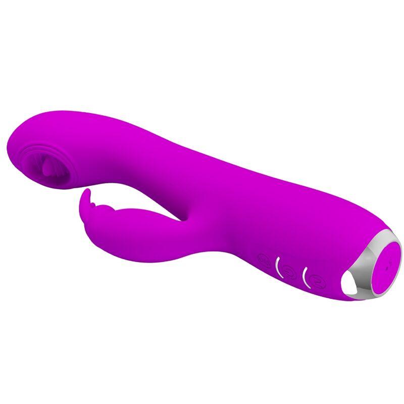 Pretty Love - Rachel Rechargeable Vibrator With Purple Sucker 2