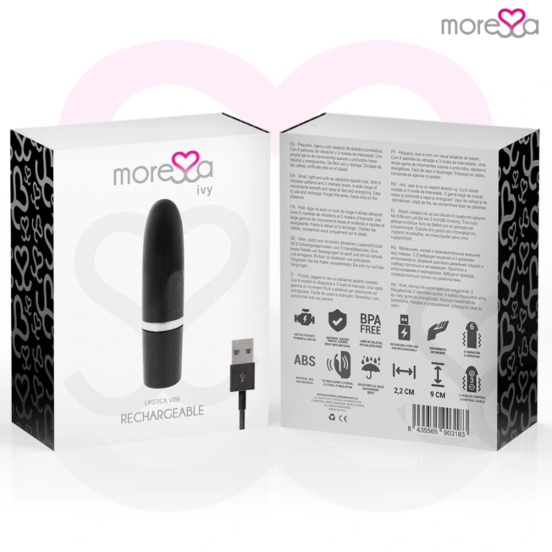 Moressa - ivy vibrator stimulator travel black 6