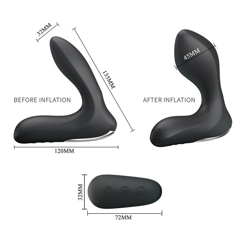 Mr play - prostate massager with vibration remote control 6