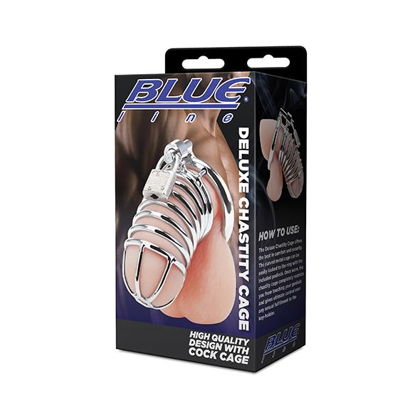 Blueline - Deluxe Chastity Cage Silver