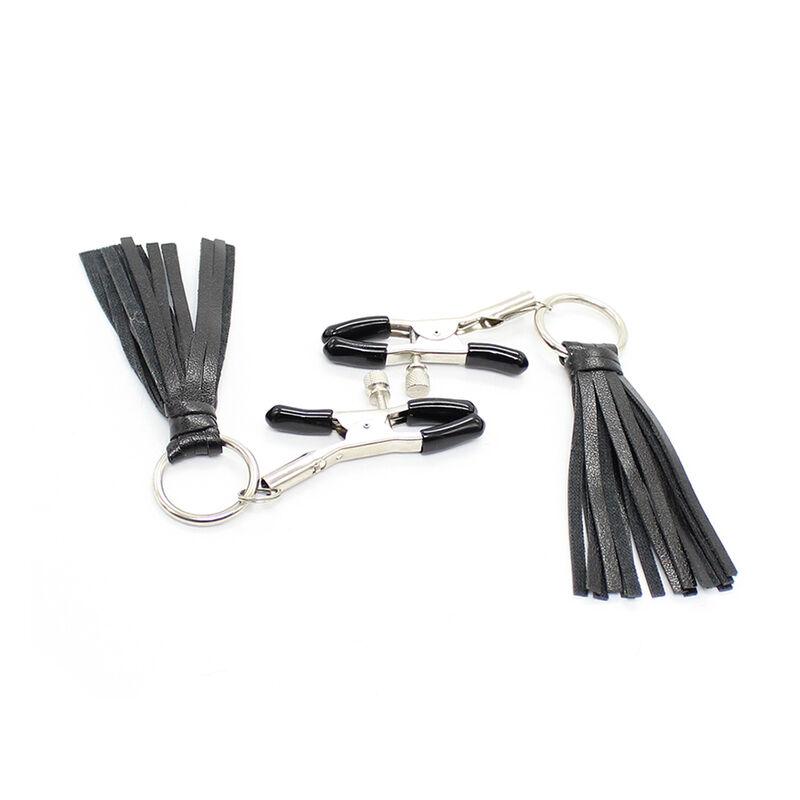 Ohmama Fetish Pu Tassel Nipple Clamps 3