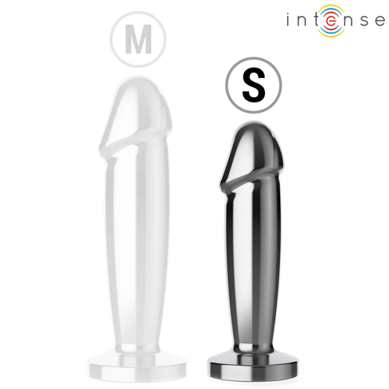 Intense - anal plug 10 vibrations metal dildo with remote control s 5