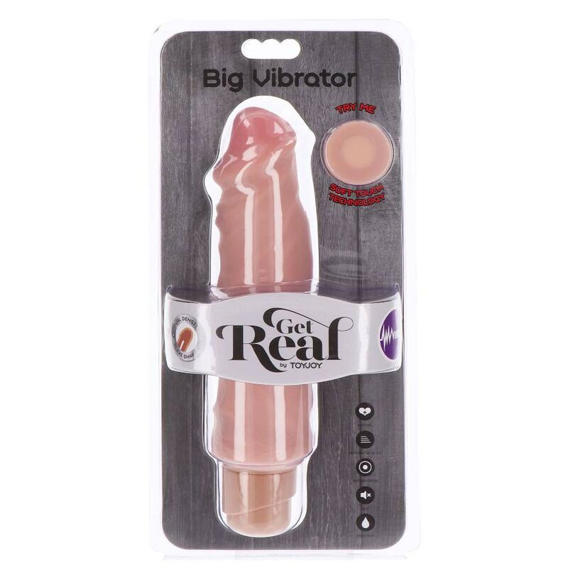 Get real - dual density big vibrator 20,5 cm skin 3