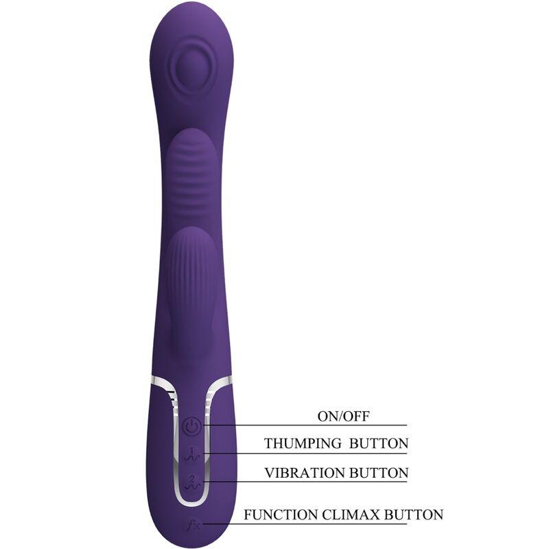 Pretty love - shania triple rabbit vibrator multifunction purple 7