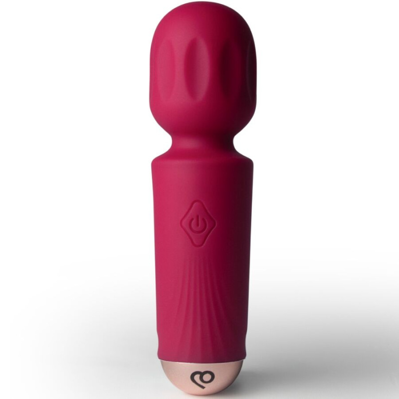 Rocks-off - mini rechargeable wand 16 functions azalea red