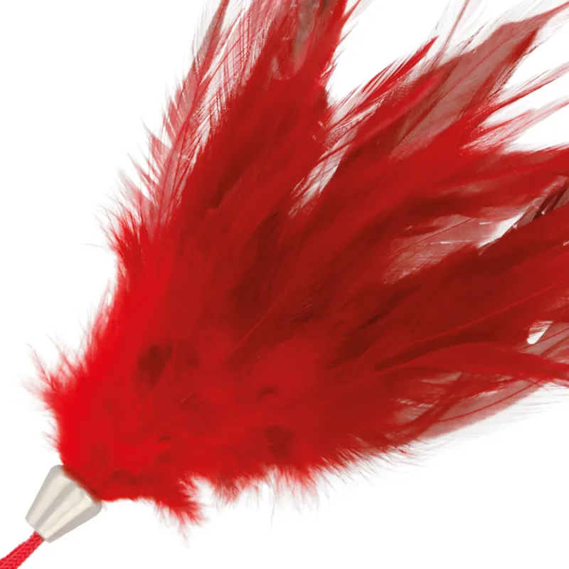 Darkness Red Feather 17cm - Šteklítko