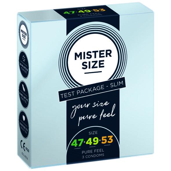 Mister Size - Test Box Condom Size 47-49-53 (Xs/S/M) 3 Condoms