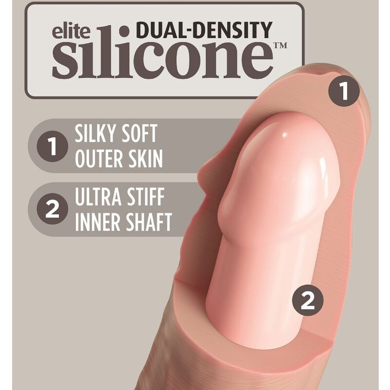 King cock - elite deluxe adjustable harness kit ring with testicles & dildo 20.3 cm 12
