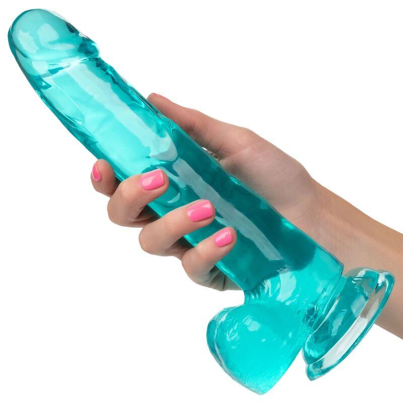 Calex Size Queen Dildo - Blue 20.3 Cm 2